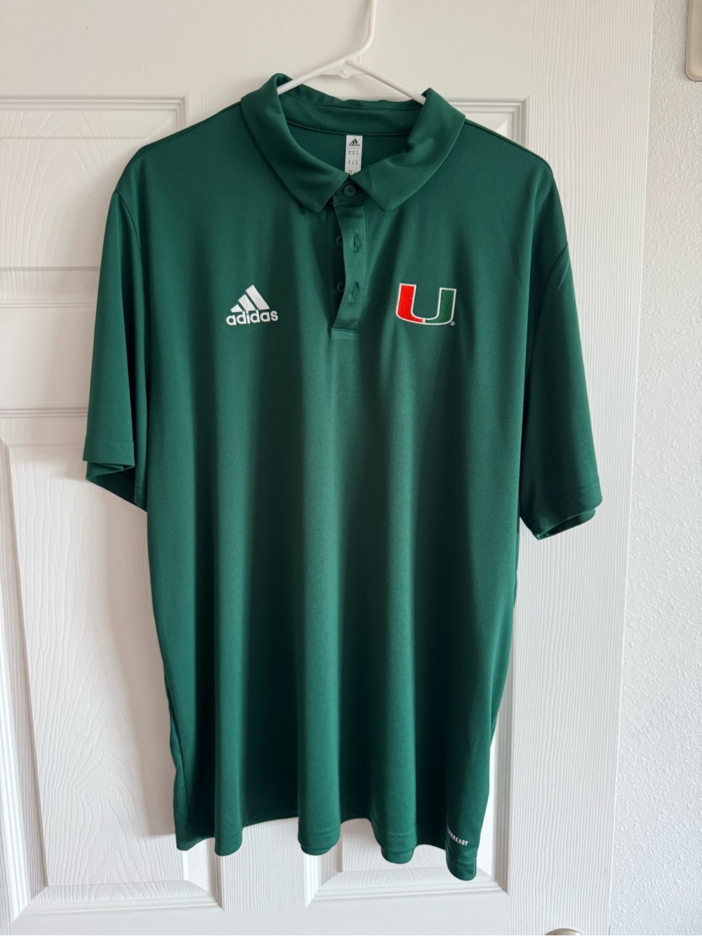 Adidas Miami Hurricanes Polo Men’s XL Golf Sideline Style
